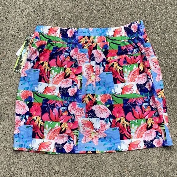 KYODAN NWT WOMENS GOLF OUTDOOR AVTIVE WEAR SKORT SKIRT SUMMER MIX COLORFUL - Picture 9 of 9